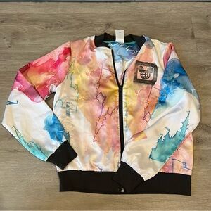 Disney Parks Cinderella Castle Tie Dye Watercolor Jacket